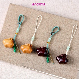 Aroma พวงกุญแจไม้จันทน์ ลายกระต่ายน่ารัก ละเอียดอ่อน สําหรับแขวนตกแต่งรถยนต์