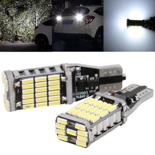 [RiseLarge] ใหม่ หลอดไฟถอยหลังรถยนต์ LED T15 W16W 45 SMD 4014 6000K สีขาว 2 ชิ้น