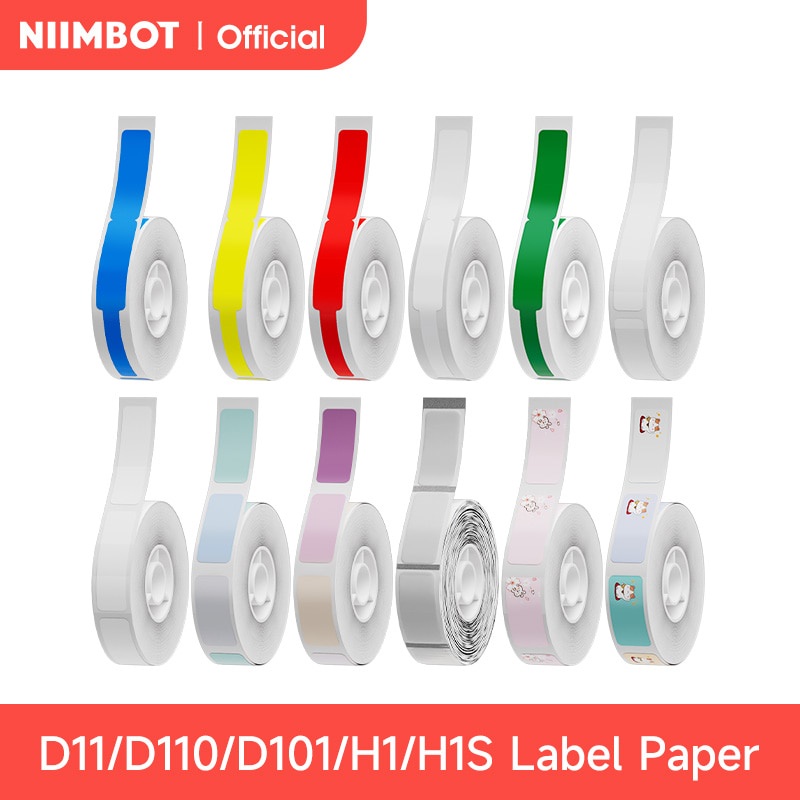 Niimbot D11 D110 D101 Mini Thermal Label Printer Paper กันน้ํา Anti-Oil Printing Label ไม่มีกาว Scra