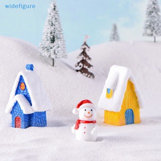 Widefigure บ้านหิมะเรซิ่น ขนาดเล็ก สําหรับตกแต่งสวน คริสต์มาส