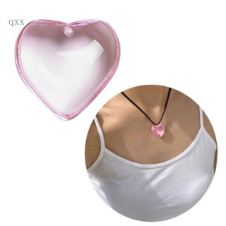 Ch*【พร้อมส่ง】จี้ลูกปัดแก้วคริสตัล รูปหัวใจ สําหรับทําเครื่องประดับ DIY