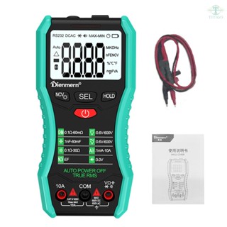 Portable Digital Multitester Backlight Voltmeter Handheld LCD Digital Multimeter Intelligent Multifunctional Contactless Voltage Tester