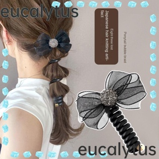 Eucalytus1 ยางรัดผม แบบยืดหยุ่นสูง ทนทาน สร้างสรรค์ เครื่องประดับ สําหรับผู้หญิง 2 ชิ้น