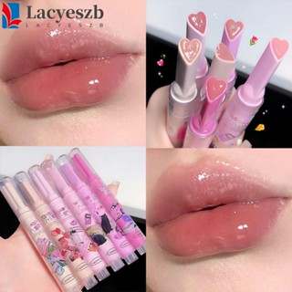 Lacyeszb ลิปกลอส เนื้อเจลลี่ ติดทนนาน 6 สี ชุ่มชื้น กันน้ํา รูปหัวใจ