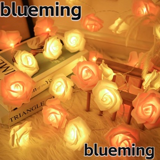 Blueming2 สายไฟหิ่งห้อย รูปดอกกุหลาบ USB ใช้แบตเตอรี่ 10 20 ช่อ สําหรับตกแต่งต้นไม้ ของขวัญ