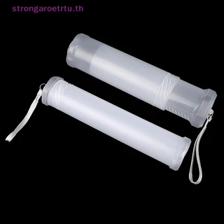 Strongaroetrtu กระบอกรูปร่างอุปกรณ์นักเรียนกล่องดินสอ PP แบบพกพาปรับได้