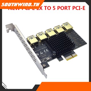 ร้อน! PCIE 1 ถึง 5 Riser Adapter USB 30 MULTIPLIER สำหรับกราฟิกการ์ด Mining เพิ่มการ์ดพลาสติก PCIe USB 30 อะแดปเตอร์สล็อต PCIE PCIE 1 ถึง 5 Riser Adapter สำหรับ Windows XP7810