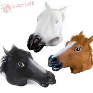 Harriett BoJack Horseman Head Cover Creative Simulated Horse Mask Trick ของเล่นมาสเคอเรดเสาเครื่องแต่งกายสัตว์