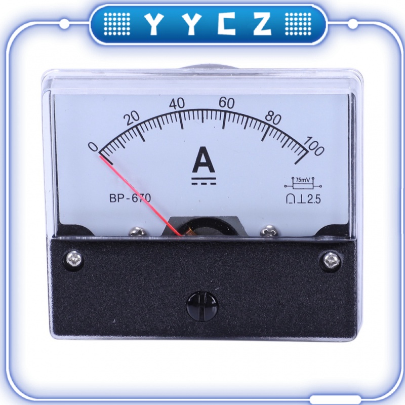 Dc 100A แผงแอมมิเตอร์ แอมมิเตอร์ เคาน์เตอร์ กระแสไฟ แอมแปร์ DH-670