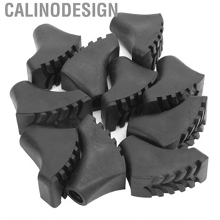 Calinodesign Pack Rubber Tips High‑quality Pole Foot Cover for Poles Hard Surfaces Such As Paved Trails Roads