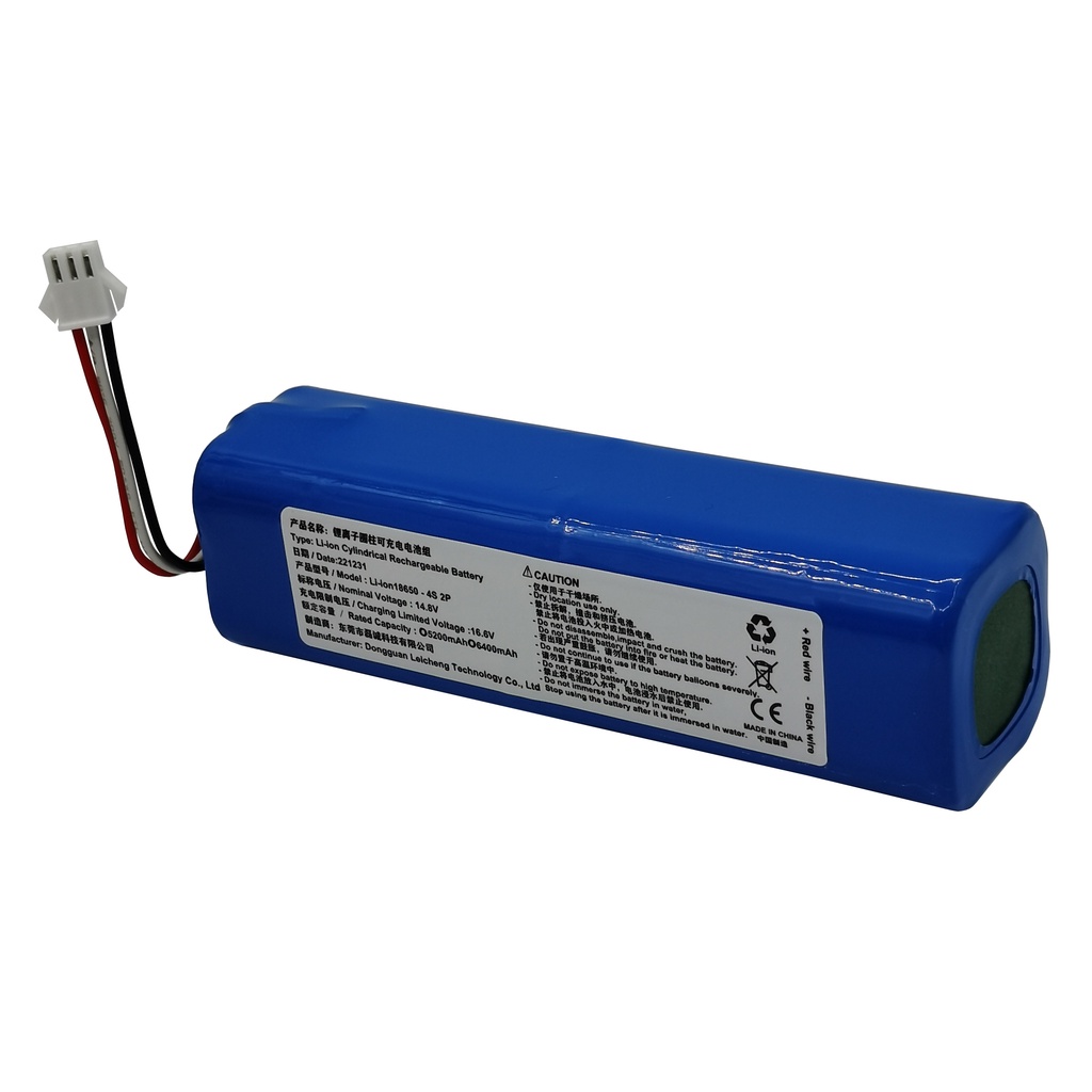 14.4V 14.8V 6400mAh 5200mAh Li-Ion Rechargeable Battery Pack For Kyvol S31 Robot Vacuum VIOMI VXVC07