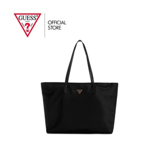 GUESS กระเป๋าสะพายผู้หญิง รุ่น YG900637 POWER PLAY LARGE TECH TOTE สีดำ