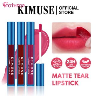 5 สี Kimuse Tear Off Lip Gloss ลิปสติก Waterproof Long Lasting Lip Gloss Tear Off แต่งหน้า Tattoo Lip Gloss Lip Tint เครื่องสำอางค์ [TOP]