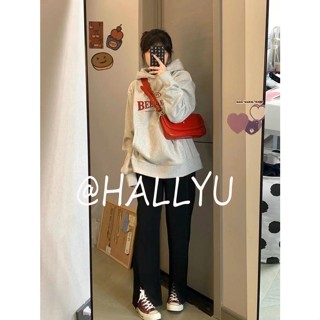 HALLYU เสื้อกันหนาว เสื้อฮู้ด casual fashionable Fashion Popular WWY23909RX37Z230912