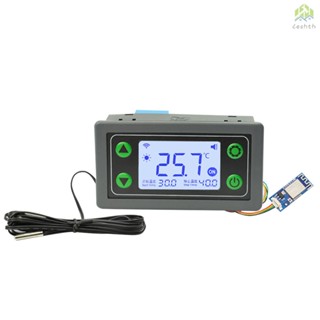 เทอร์โมสแตทอัจฉริยะ หน้าจอ LCD ดิจิทัล ควบคุมผ่านแอพ ควบคุมอุณหภูมิ Wifi รีเลย์ 30A ในตัว พร้อมตัวตั้งเวลา และปิดเครื่อง อุณหภูมิสูง ต่ํา ~N.S.