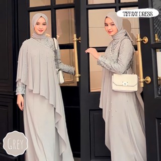 - Tiffany Dress Maxy Gamis Muslim Women Matt Tille Babydoll Mix Tille All Size Fit To XL หญิงตั้งครรภ์ เป็นมิตรกับสิ่งแวดล้อม