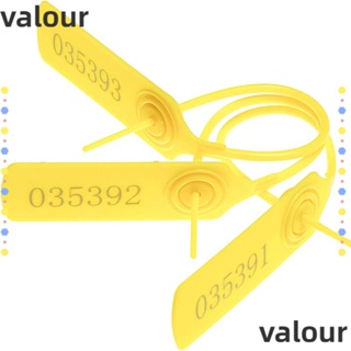 Valour ป้ายชื่อ พลาสติก สีเหลือง สําหรับกระเป๋าเดินทาง สํานักงาน 100 ชิ้น