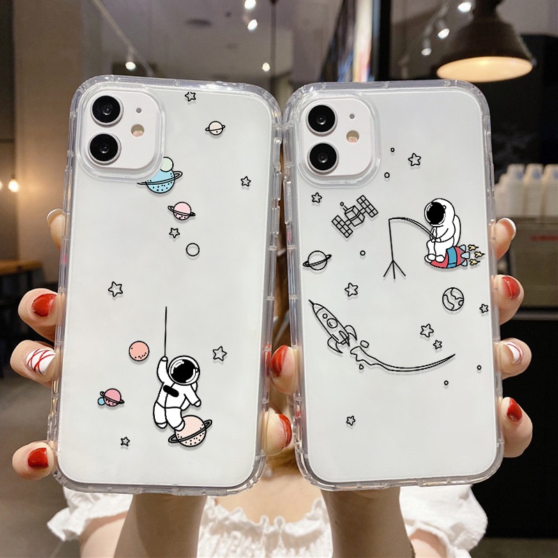 Case for iPhone 11 13 15 12 14 Pro Max X XS Max 7 6 8 Plus SE โปร่งใส อ่อนนุ่ม กันกระแทก เปลือก