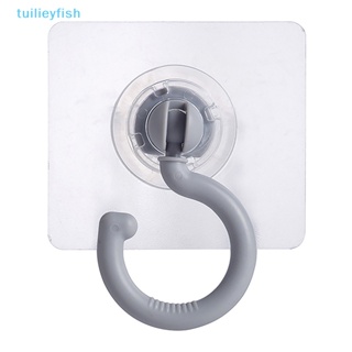 【tuilieyfish】ตะขอแขวนติดผนัง แบบใส กันน้ํา สําหรับแขวนประตู มุ้งกันยุง เพดาน【IH】