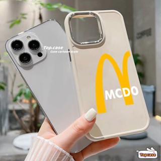 เคสโทรศัพท์มือถือ แบบนิ่ม ลายการ์ตูนโลโก้โลหะ หรูหรา สําหรับ iPhone 15 14 13 12 11 Pro Max Xs Max Xr X 7 8 Plus