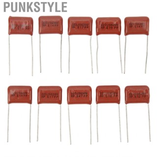 Punkstyle Guitar Capacitor Replacement Dark Red 10Pcs For Electric Bass