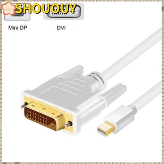 Shououy อะแดปเตอร์สายเคเบิล Mini DP เป็น DVI HDTV Thunder-bolt Port Mini DisplayPort เป็น DVI