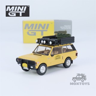 โมเดลรถยนต์ MINI GT 1:64 Range Rover 1982 Camel Trophy Papua New Guinea Team USA LHD Diecast