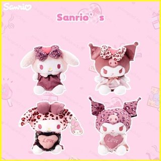 SANRIO ใหม่ ตุ๊กตายัดไส้ รูปหัวใจ เสือดาว ซานริโอ้ เมโลดี้ ของเล่นสําหรับเด็ก