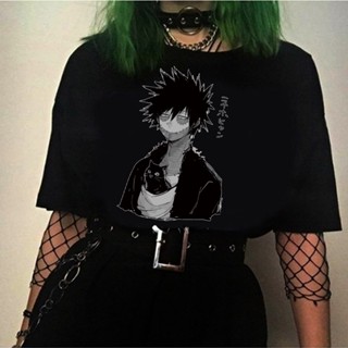 เสื้อยืด พิมพ์ลายอนิเมะ Dabi My Hero Academia สไตล์ฮาราจูกุ สําหรับผู้ชาย