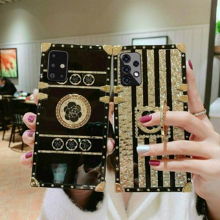 เคสโทรศัพท์มือถือ โลหะ พร้อมขาตั้ง หรูหรา สําหรับ Samsung A13 A23 A33 A73 A03s A72 A42 A32 A22 A22 A12 A02s