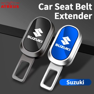 Suzuki หัวเข็มขัดนิรภัย แบบขยาย ชุบไฟฟ้า หัวเข็มขัดนิรภัยรถยนต์ แบบโลหะผสมสังกะสี หัวเสียบเข็มขัดนิรภัย สำหรับ Suzuki Jimny Swift Ertiga Celerio XI7 Ciaz