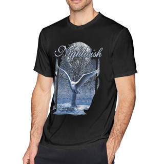 ใหม่ล่าสุด เสื้อยืดแฟชั่น โอเวอร์ไซซ์ ลาย Nightwish Band ของขวัญที่ดีที่สุด สําหรับผู้ชาย พ่อ