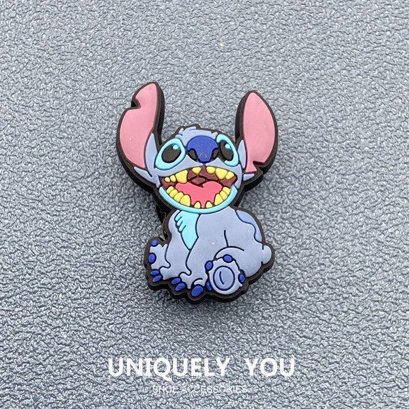 jibbitz crocs Stitch หัวเข็มขัด รูปการ์ตูนดอกไม้ อุปกรณ์เสริม สําหรับรองเท้า Crocs