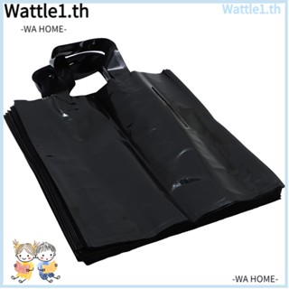 Wttle ถุงช้อปปิ้งพลาสติก ขนาดใหญ่ 15.7*4*13.7 นิ้ว พร้อมหูหิ้ว 100 ชิ้น
