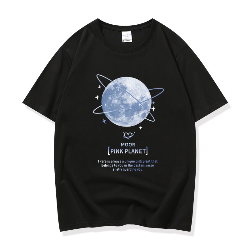 Cynthai 🌎 🌎เสื้อยืด คอกลม แขนสั้น ผ้านิ่ม ลายรูปโลก เสื้อยืดแฟชั่น สไตล์เกาหลี 🌎 #9603