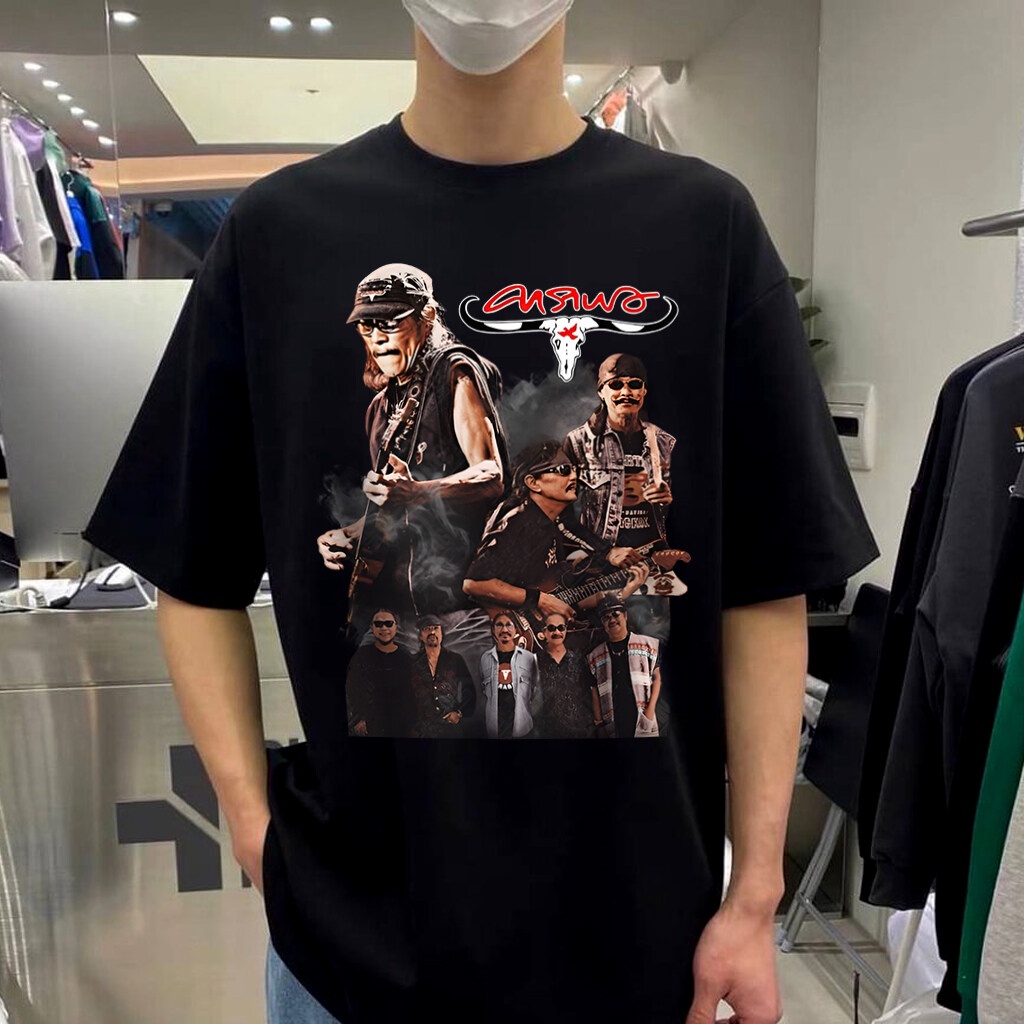 HOT เสื้อยืดผ้าฝ้าย! ตำนานคาราบาว เสื้อยืดแฟชั่นลำลอง