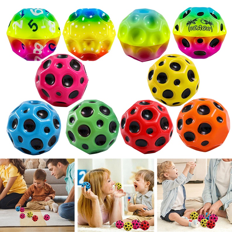 Extreme High Bouncing Ball Space Ball Bouncy Ball Outdoor Throw Catch Moon Ball