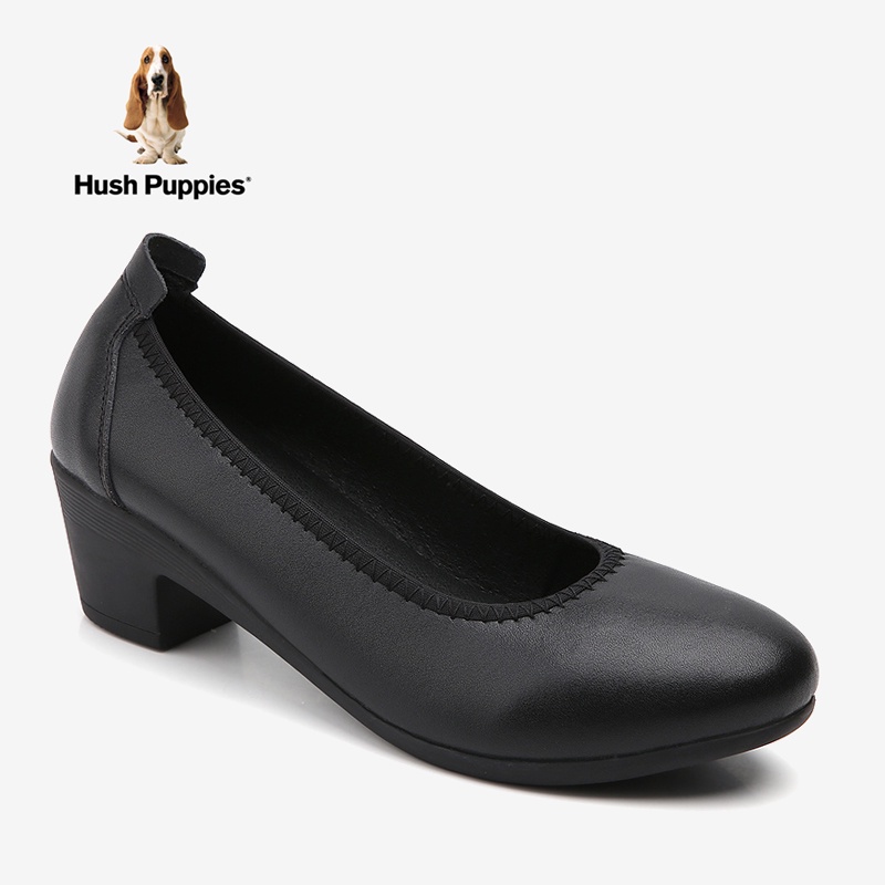 Hush Puppies รองเท้าหนังลําลอง ส้นแบน สําหรับผู้หญิง