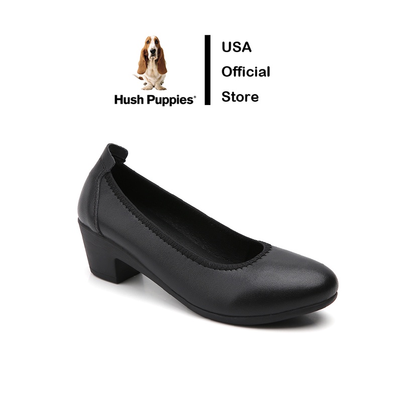 Hush Puppies รองเท้าหนังลําลอง ส้นแบน สําหรับผู้หญิง