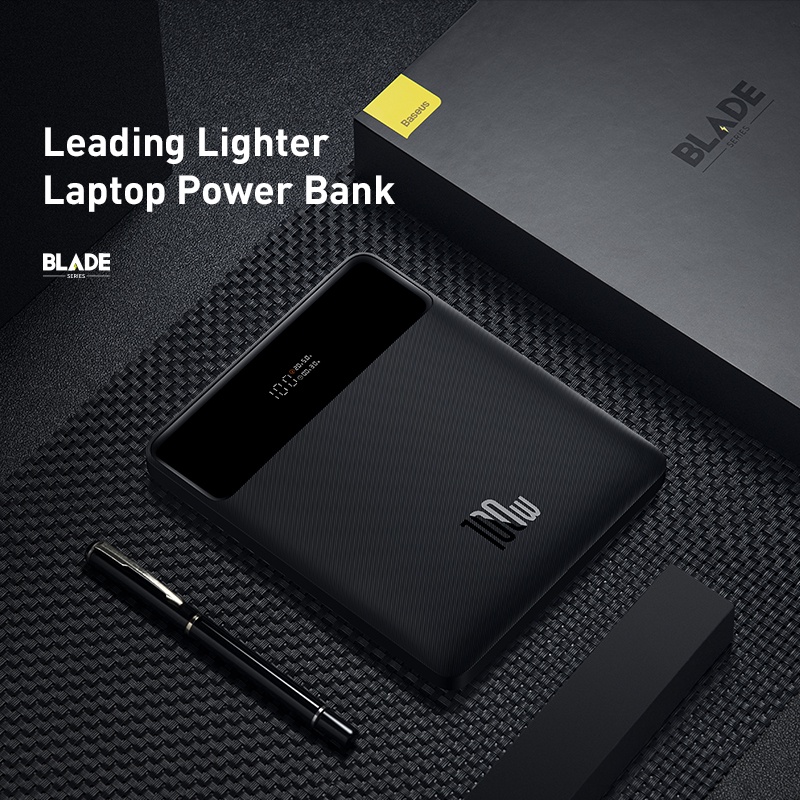 Baseus 100W type-C ชุดพลังงานแบตเตอรี่ภายนอก 20000mAh PD ชาร์จเร็วเครื่องชาร์จแล็ปท็อปแบบพกพา ราคา ถูกที่สุด ดีลบีเคเค แกลเลอรีภาพที่ 5