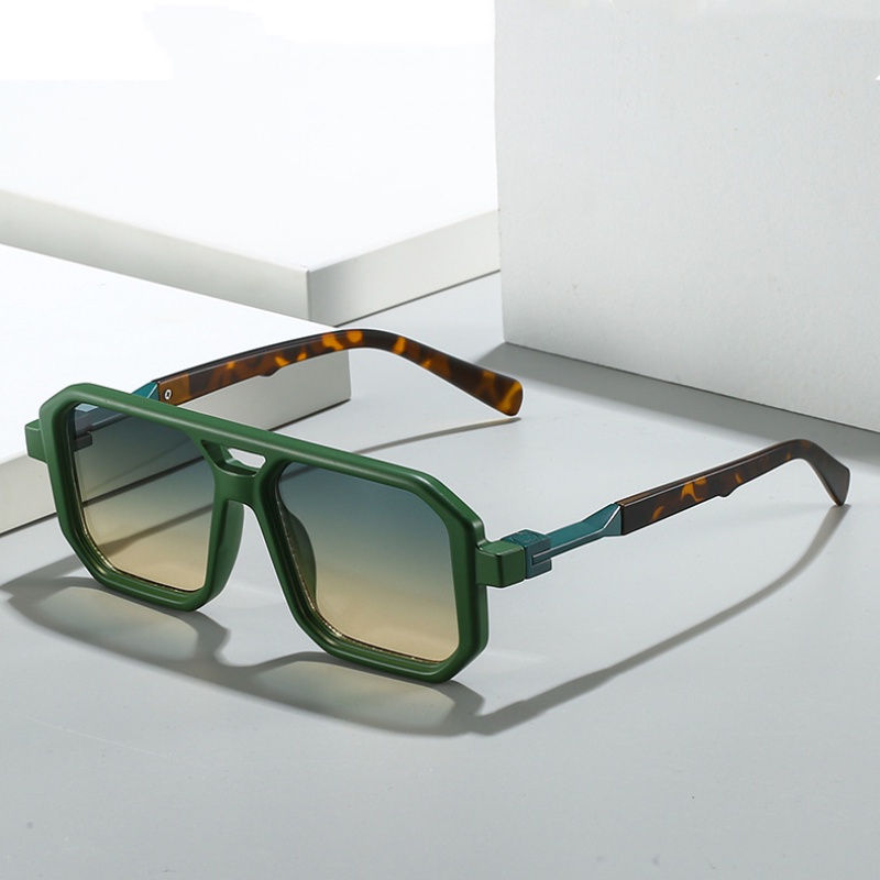 ใหม่ แว่นตากันแดดแฟชั่น ทรงสี่เหลี่ยม สไตล์ยุโรป และอเมริกา แนวเรโทร เรียบง่าย 2023