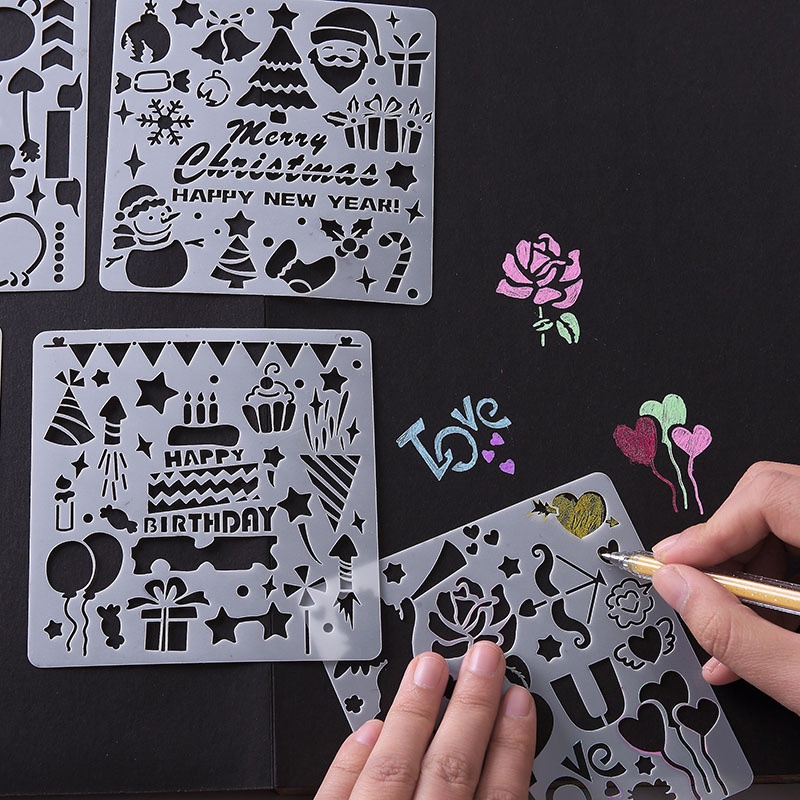 แม่แบบการวาดภาพแม่พิมพ์กราฟฟิตีเครื่องมือวาดภาพรางวัลนักเรียน