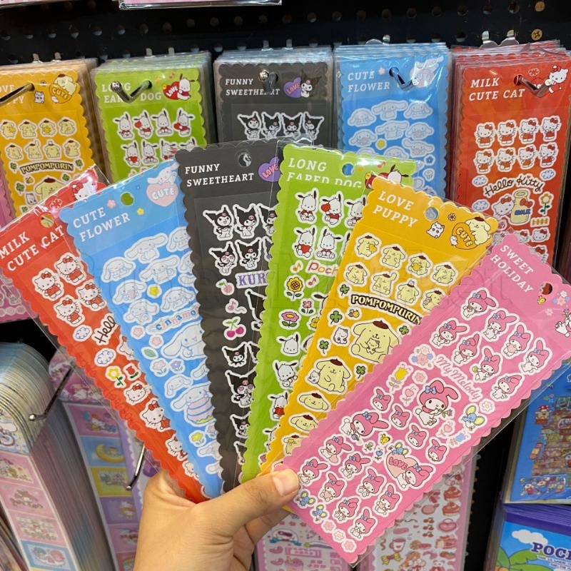 [ Featured ] สติกเกอร์ ลายการ์ตูน Sanrio มีกาวในตัว สําหรับติดตกแต่งซองจดหมาย แพทเทิร์นงานแต่งงาน