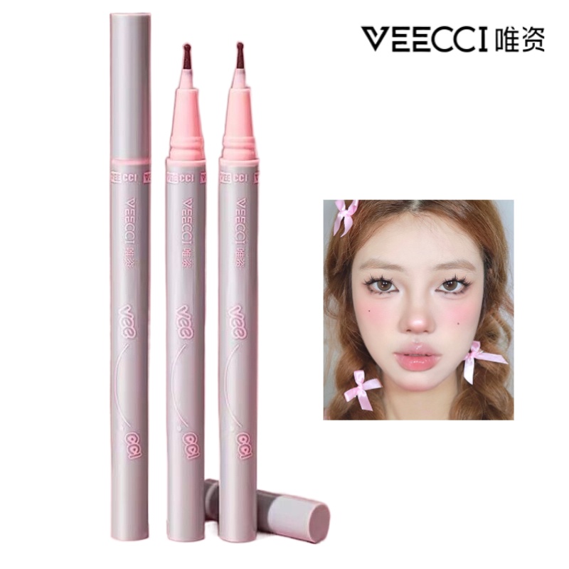 Veecci Mole Spot Pen Tear Mole Pen ไม่มีรอยเปื้อนกันน้ําและยาวนานแก้ไขมุมตาการพัฒนาสีธรรมชาติ