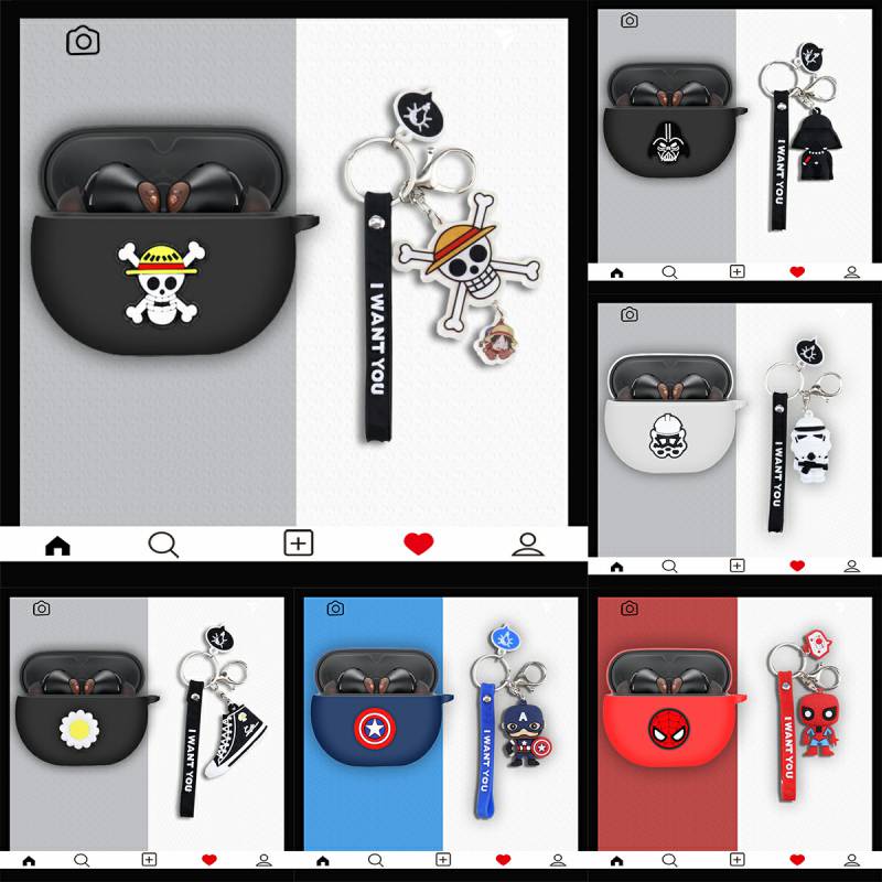 B408  Soundpeats AIR4 PRO case / AIR4 LITE / AIR4 CASE Silicone Protective Case Dust-proof Protectiv