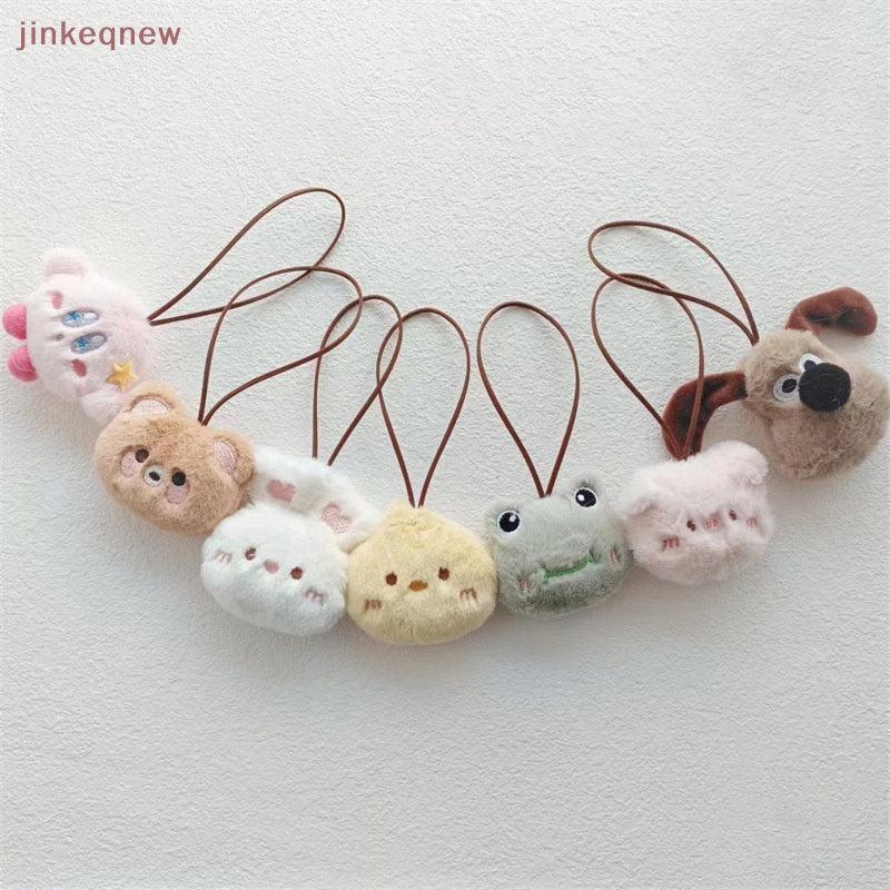 Jkth พวงกุญแจ จี้ตุ๊กตาการ์ตูนสัตว์ กบ หมี น่ารัก กันสูญหาย สําหรับเด็ก กระเป๋านักเรียน