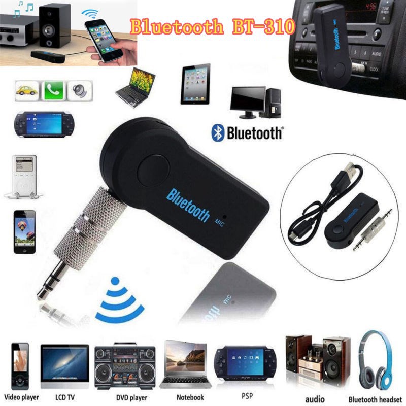 บลูทูธในรถยนต์ Car Bluetooth BT V5.0 อุปกรณ์รับสัญญาณบลูทูธ Car Bluetooth บลูทูธในรถยนต์ Music Receiver Hands-free รุ่น