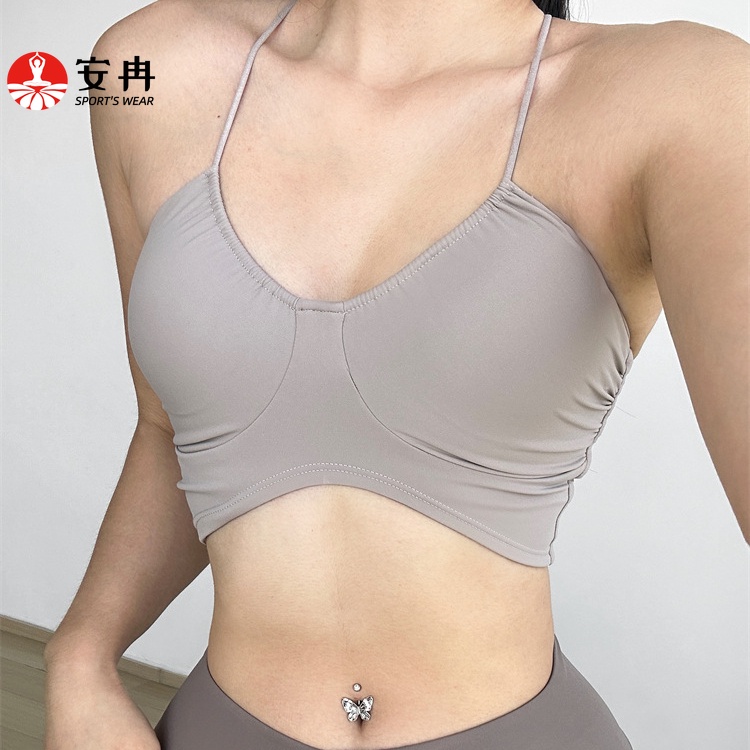 【Anran】สปอร์ตบรา ระบายอากาศ เซ็กซี่ สําหรับใส่เล่นโยคะ ฟิตเนส เต้นรํา
