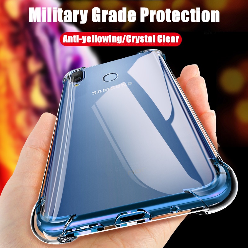 สําหรับ Samsung Galaxy A30 6.4 นิ้ว SM-A305F A305FN A305GN A305YN ยืดหยุ่นซิลิโคนเหลวใส Anti-Yellowi