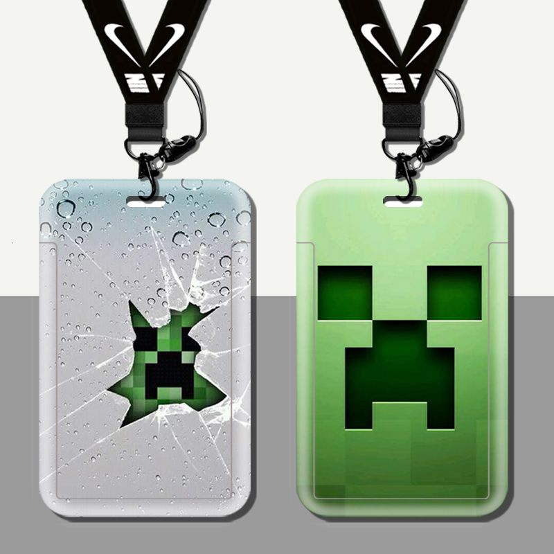 Minecraft MC DIY Student ID Card Holder Personal ID Card Case Bank Card Work ID Card Cover